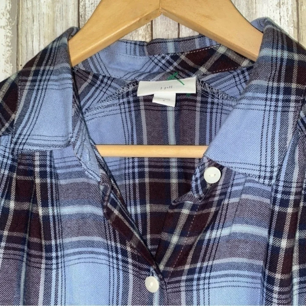 J. Jill Blue Plaid Button Down - Picture 6 of 6